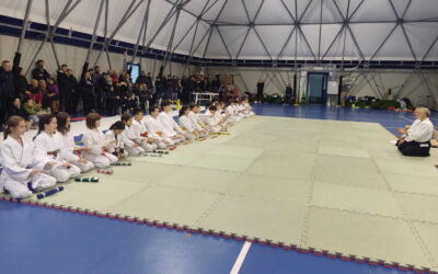 Aikido, domenica 3 Marzo a Tovo San Giacomo, 24 i bambini della Scuola della Polisportiva esaminati dai Maestri Giampaolo Cenisio e Roberto Vidimari