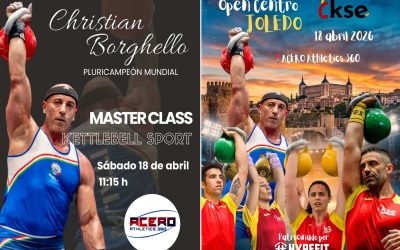 Coach Christian Borghello, pluricampione mondiale di Kettlebell, vola a Toledo per formare gli istruttori spagnoli